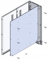 Монтажная панель металлическая KVR-MMP 40-26 (355х210) арт. 001602215