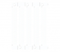 Маркировочная самоклеющаяся пластина ES-TAP2715AW (27х15мм, 24 шт, ПВХ, белая)  арт. 003903303
