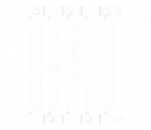 Маркировочная самоклеющаяся пластина ES-TAP2715AW (27х15мм, 24 шт, ПВХ, белая)  арт. 003903303