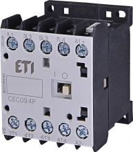 Контактор миниатюрный  CEC 09.4Р 24V DC (9A; 4kW; AC3) 4р (4 н.о.)