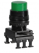 Кнопка-модуль выступающая c фиксацией НF45C2 (зеленый) арт.004770016