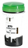 Лампа сигнальная LED матовая TT02X1 240V AC (зеленая) 54мм арт.004770762