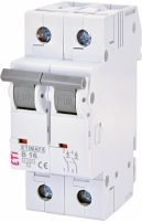 Автоматический выключатель ETIMAT 6 2p В 16А (6 kA) арт.2113516
