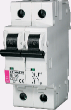 Автоматический выключатель ETIMAT 10 2p C 10А (10 kA) арт.2133714