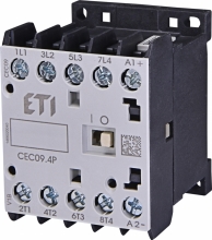 Контактор миниатюрный  CEC 09.4P 230V АС (9A; 4kW; AC3) 4р (4 н.о.)
